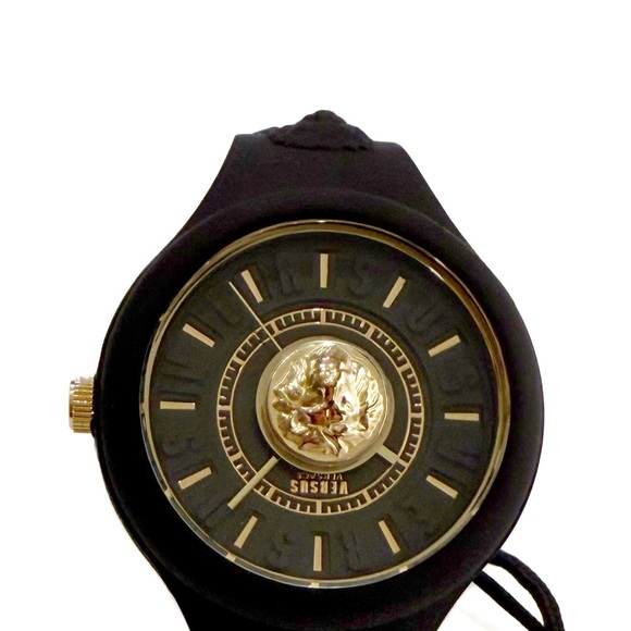 VERSACE Versus Versace Black Gold Lion-head Crystal
Watch - Authentic- NWT main image 12